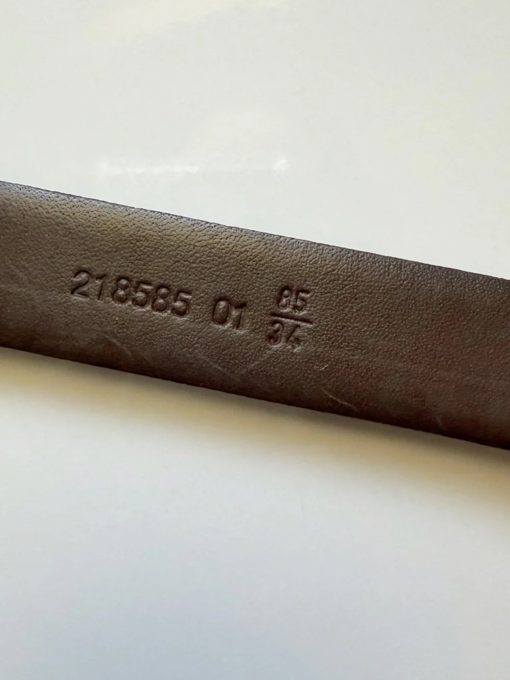 Vintage Christian Dior 1” Leather Belt size 34” 85cm